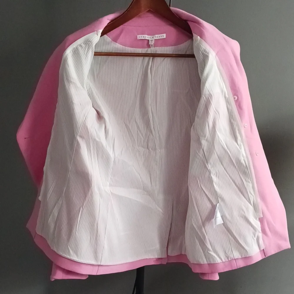 Veronica Beard Miller Dickey Blazer Pink | size 4 - Picture 6 of 11